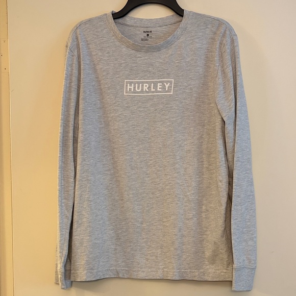 Hurley Other - 3 for $25! Hurley Light Heather Gray Long Sleeve Logo Tee, size M